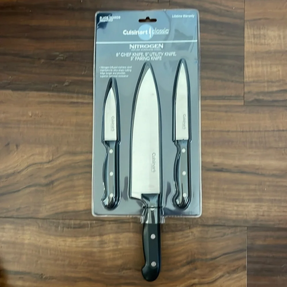 New Cuisinart Classic NITROGEN INFUSED Stainless steel Knife Set